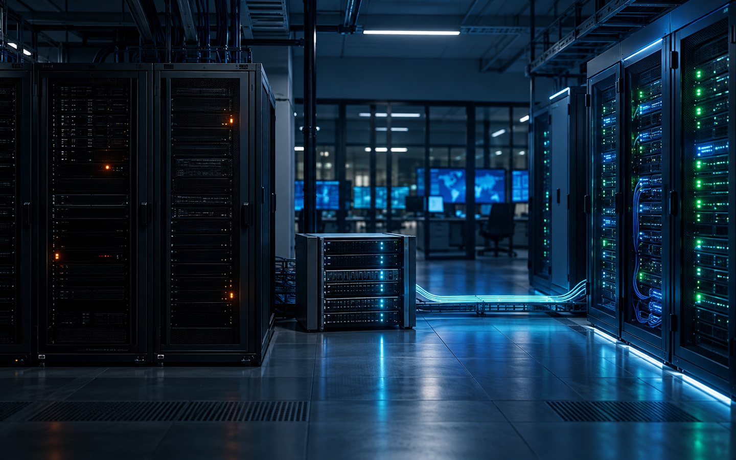 Ambiente principal interrompido ao lado de infraestrutura isolada de backup e recuperação em operação