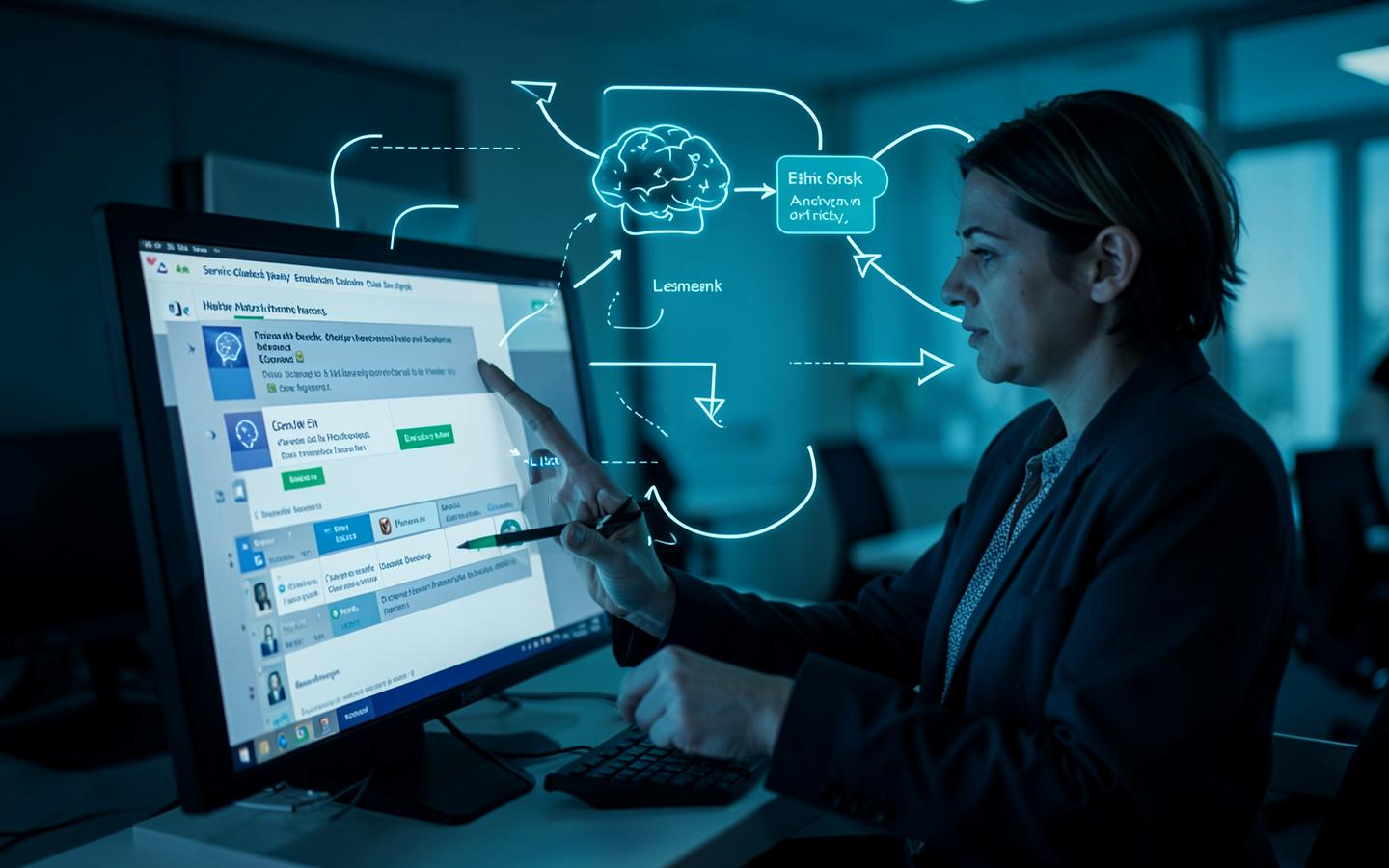 Ambiente de operação com automação aplicada ao atendimento técnico